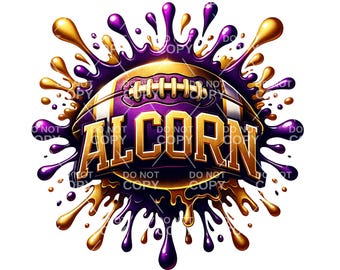 Alcorn State University PNG Sublimation Design