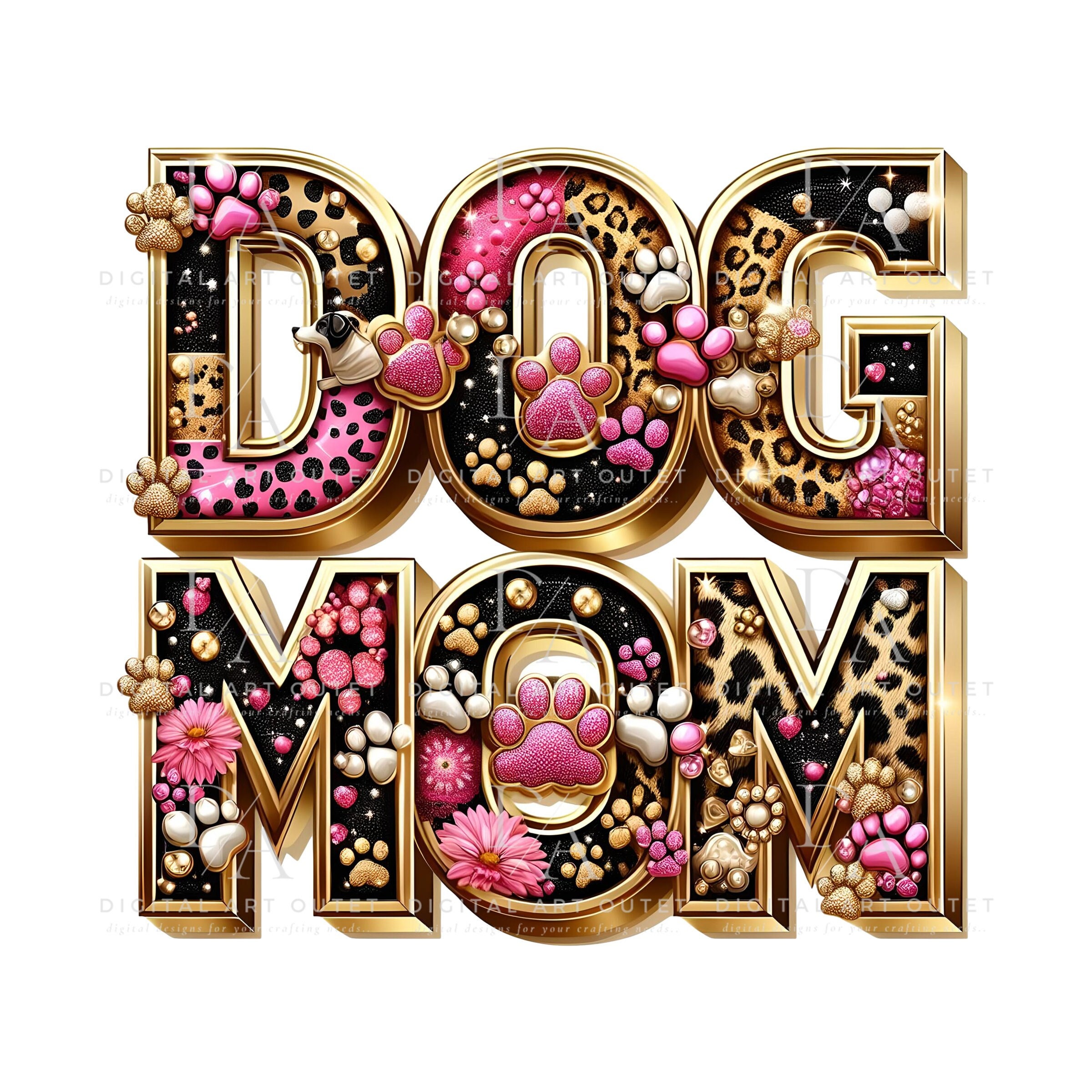 Dog Mom PNG Sublimation Design - Etsy