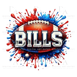 High School Bills Fußball PNG Sublimationsdesign