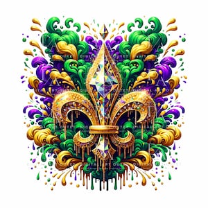 Mardi Gras PNG Sublimation Design