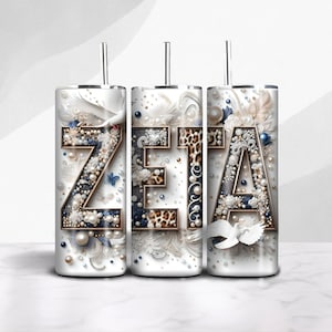 Zeta Phi Beta 20oz Tumbler Sublimation PNG