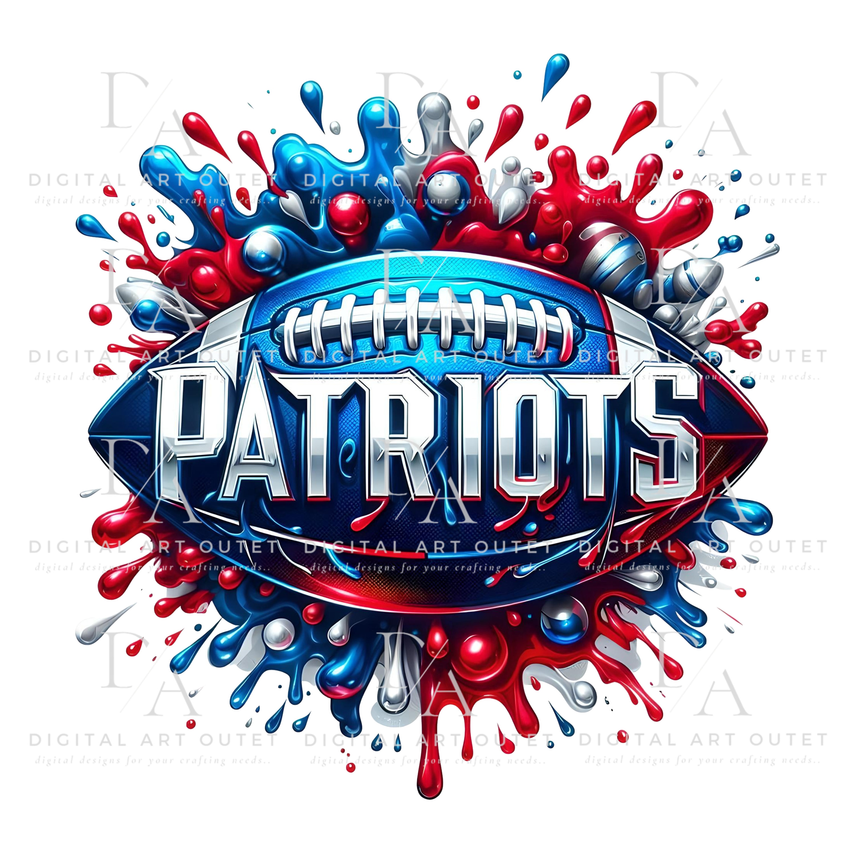 Patriots PNG Sublimation Design