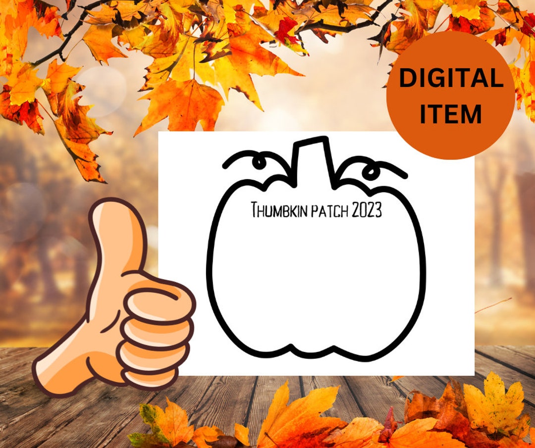 Thumbkin Patch 2023 DIY Printable Etsy Thumbkin Patch 2023 DIY Printable Etsy