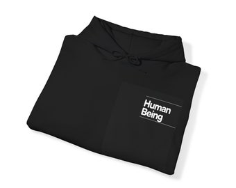 hoodie 100% human being design Unisex Heavy Blend™ Hooded Sweatshirt