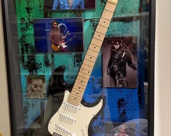 Lenny Kravitz Autographed & Framed Guitar