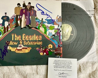 Autographed Beatles Yellow Submarine Album with CoA