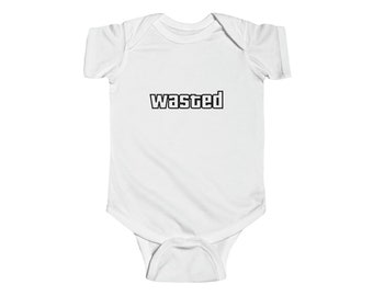 Stuffed Wasted Baby Clothes Inspired by the GTA Games Simple Design