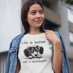 Dachshund T-shirt Gift Life Is Better With A Dachshund Tshirt Summer Dog Lover Dachshund T shirt Dachshund Birthday Gift Dachshund Dog Lover