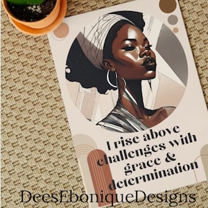 10 EMPOWERENDE AFFIRMATIEKAARTEN, zwarte vrouw kunst, motiverende kaarten, positieve empowerment citaten, A7, good vibes, Black Girl Magic