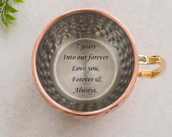 Personalized Copper Mug – Custom Engraved Moscow Mule Mug - Drinkware Gift