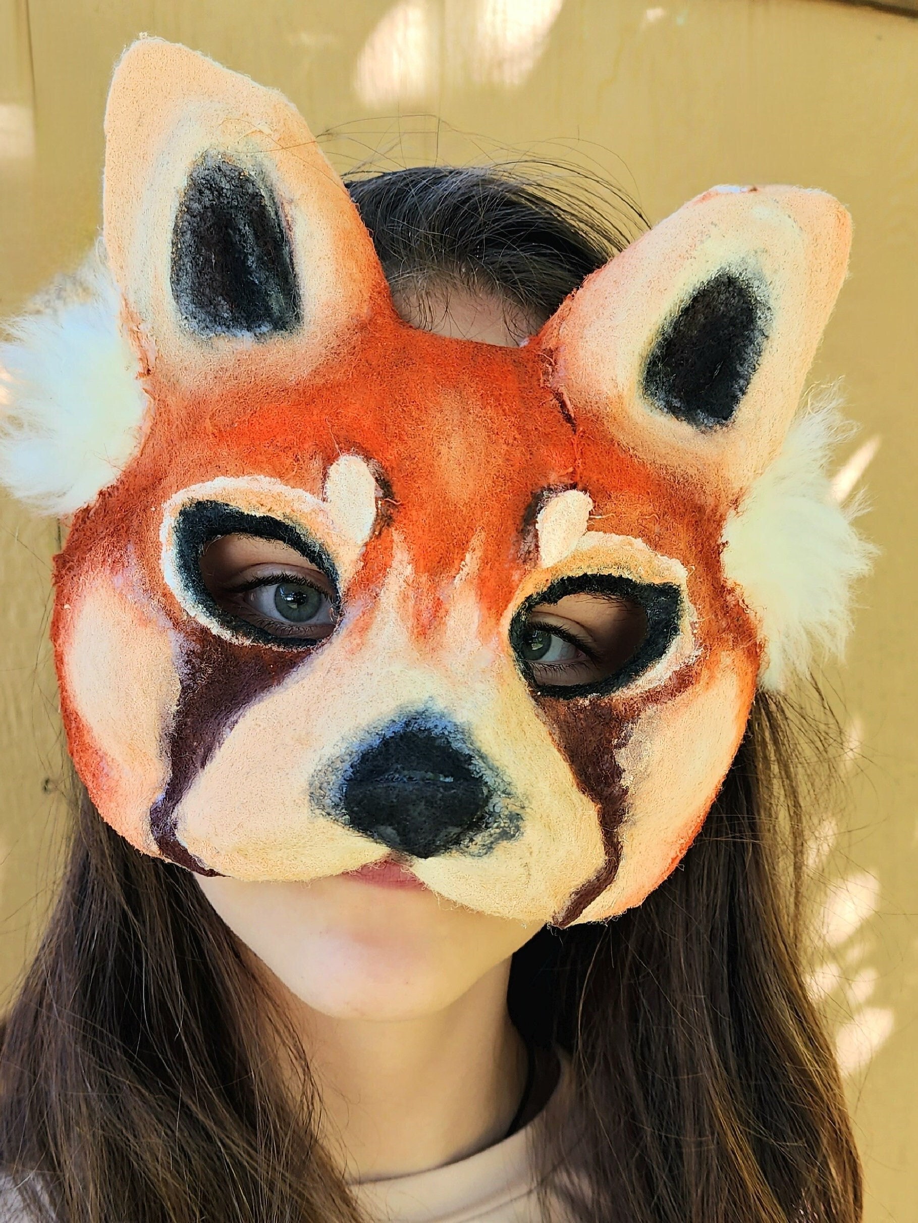 Red Panda Mask Cosplay, Masquerade Party Mask, Costume Mask, Custom ...