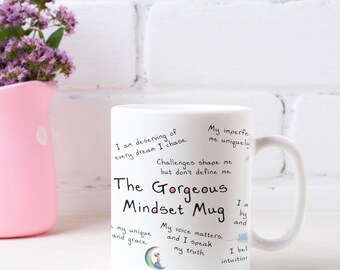 Mindset Mug, Positivity Mug, Positive Mindset Mug, Affirmations Gift, Affirmation Mug, Mindfulness Mug, Daily Affirmations Mug, 11oz Mug