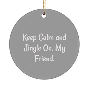 Christmas Tree Decor, Xmas Ornament, Xmas Decor, Holiday Ornament, Friend Xmas Gift, Round Xmas Decor, 3 Inch Decoration, Festive Ornament