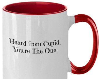 Valentines Mug, Gift for Lover, Romantic Gift, Valentines Day Gift, Two Tone Mug, Coffee Lover Gift, Special Someone Gift