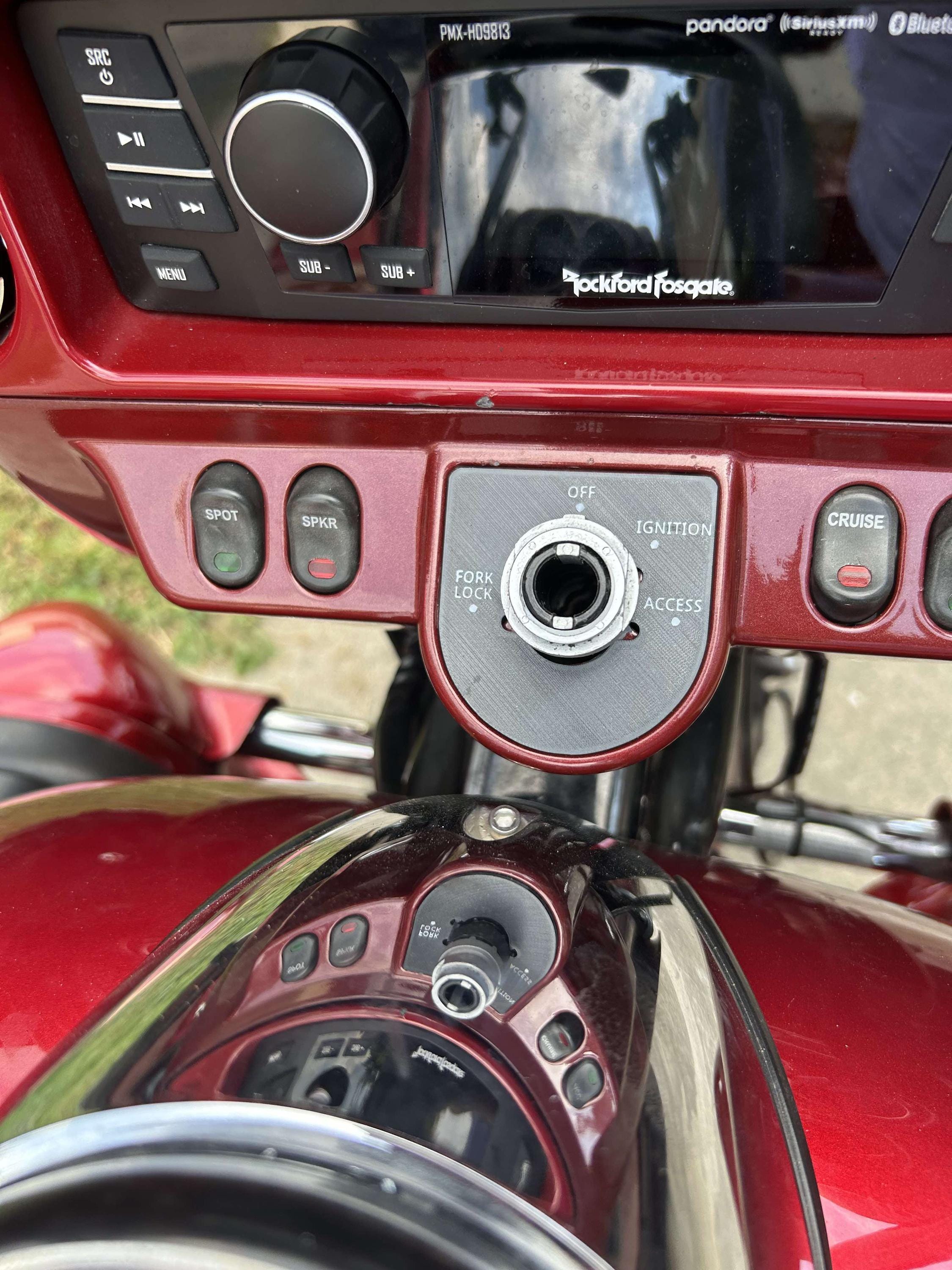 3D Printed Harley Davidson Ignition Switch Plate | Part 3D Printed Harley Davidson Ignition Switch Plate | Part
