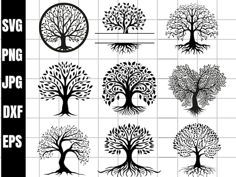 Tree of Life SVG Bundle, Tree of Life Clipart, Tree of Life SVG Cut ...