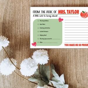 Personalized Teacher Brag Notepad, Handmade Happy Mail Notepad, Positive Affirmation Educator Memo Pad, Positive Note for Students