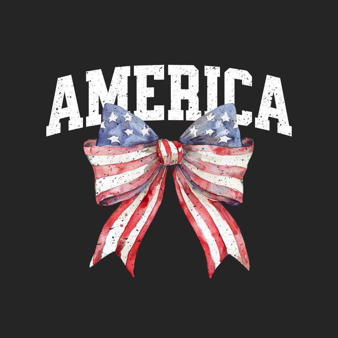 Coquette 4th of July Png, America Png, Coquette Bow Png, Patriotic Png ...