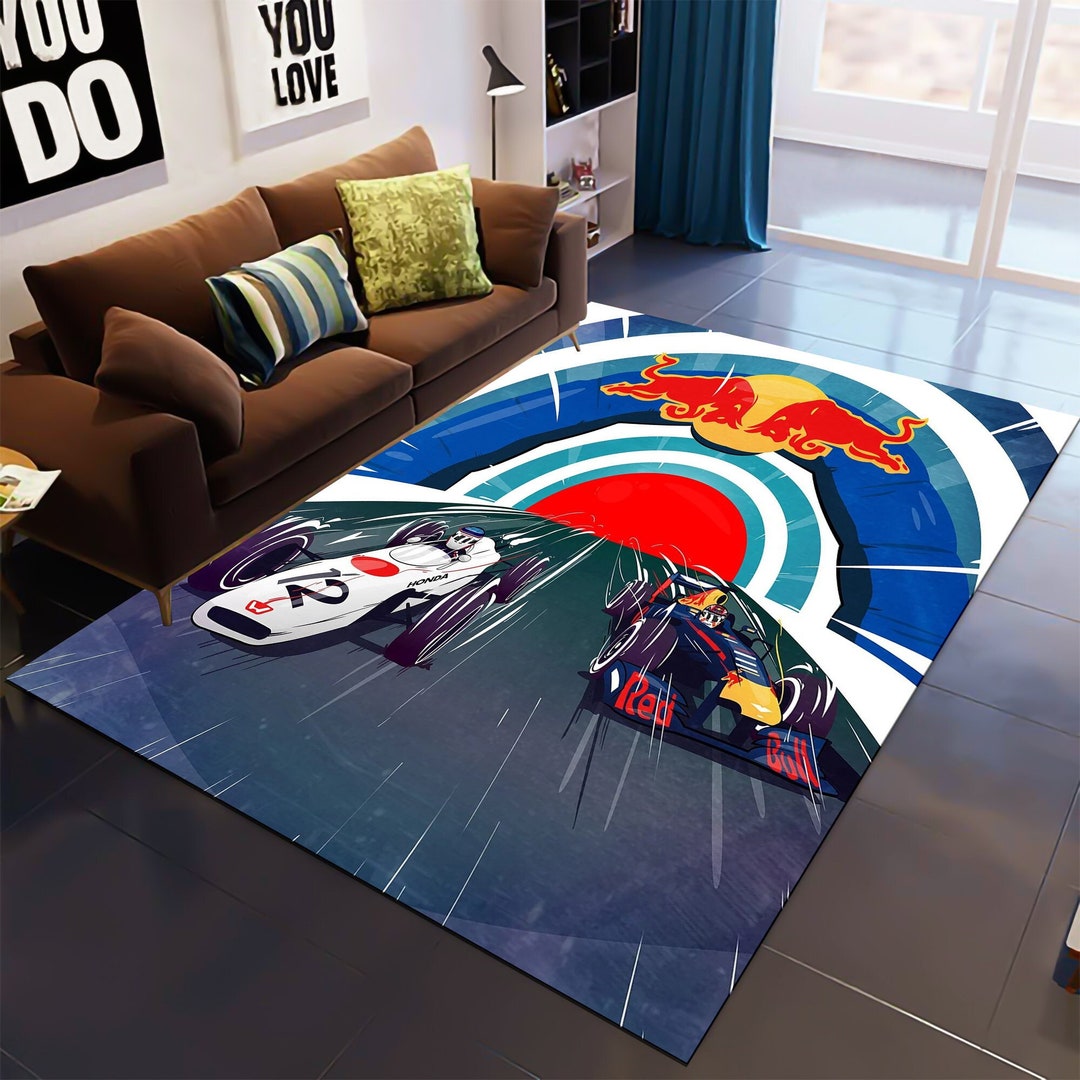 Formula Rug, Car Rug, Young Room Rug, Sport Cars Rug, Game Room Rug