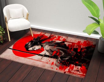 Vloerkleed samoeraivrouw: decor Japanse kunst