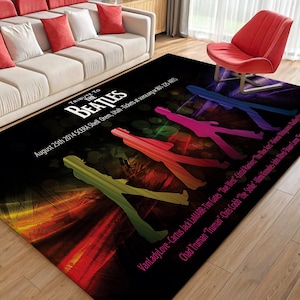 The Beatles Collage Rug, The Beatles Rug, Beatles Rug, The Beatles Art Rug, The Beatles Collection Rug, Beatles Fan Rug, Beatles Gift