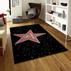Personalisierter Hollywood Walk of Fame Teppich: Individueller Stern Kinderzimmer Dekor