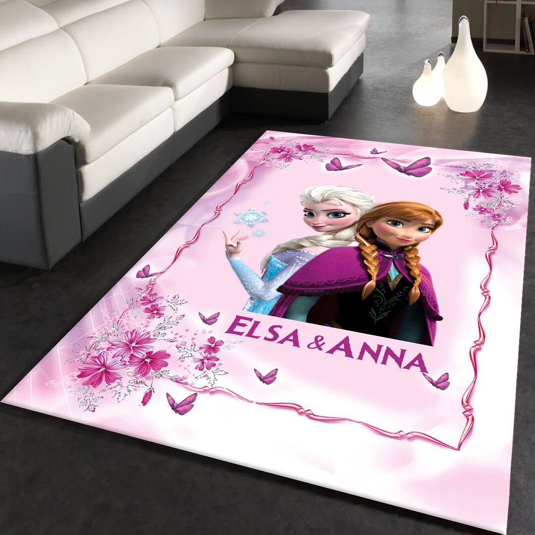 Elsa Rug, Frozen Rug, Popular Rug, Modern Carpet, Girl Room Rug, Kids