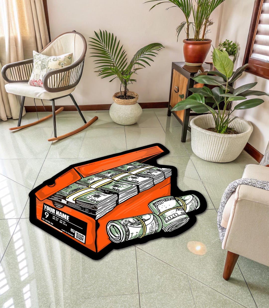Dollar Sign Area Rug: Modern Money Rug, Non-slip Soft Carpet - Etsy