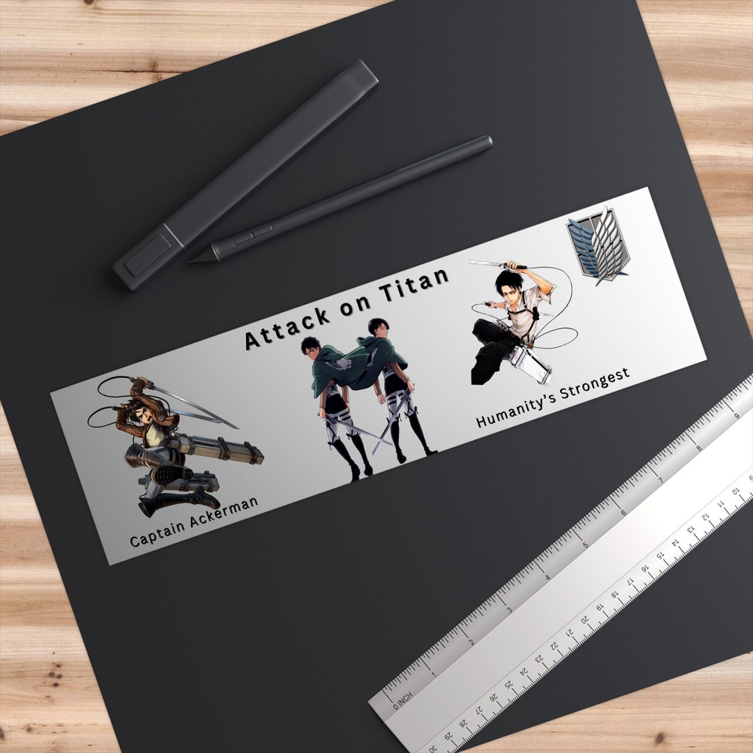 Levi Ackerman Sticker AOT Bumper Sticker Bumber Sticker Etsy