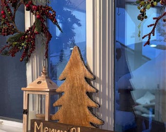 Merry christmas sign / christmas decor cut file/ Laser CNC wood sign /Holiday sign Digital Download /Svg Dxf Png