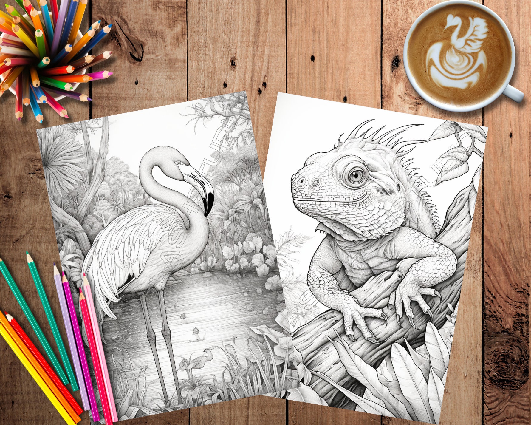 37 Realistic Animal Coloring Page Adult & Kinds Coloring Printable ...