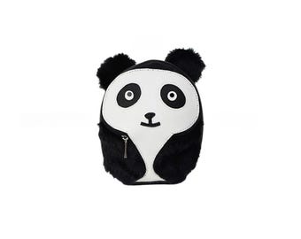 Mochila para perros Ruffsack hecha a mano con arnés – Panda