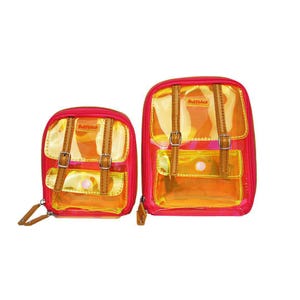 Ruffsack Handmade Dog Backpack with Harness – Jelly Dale in Pink