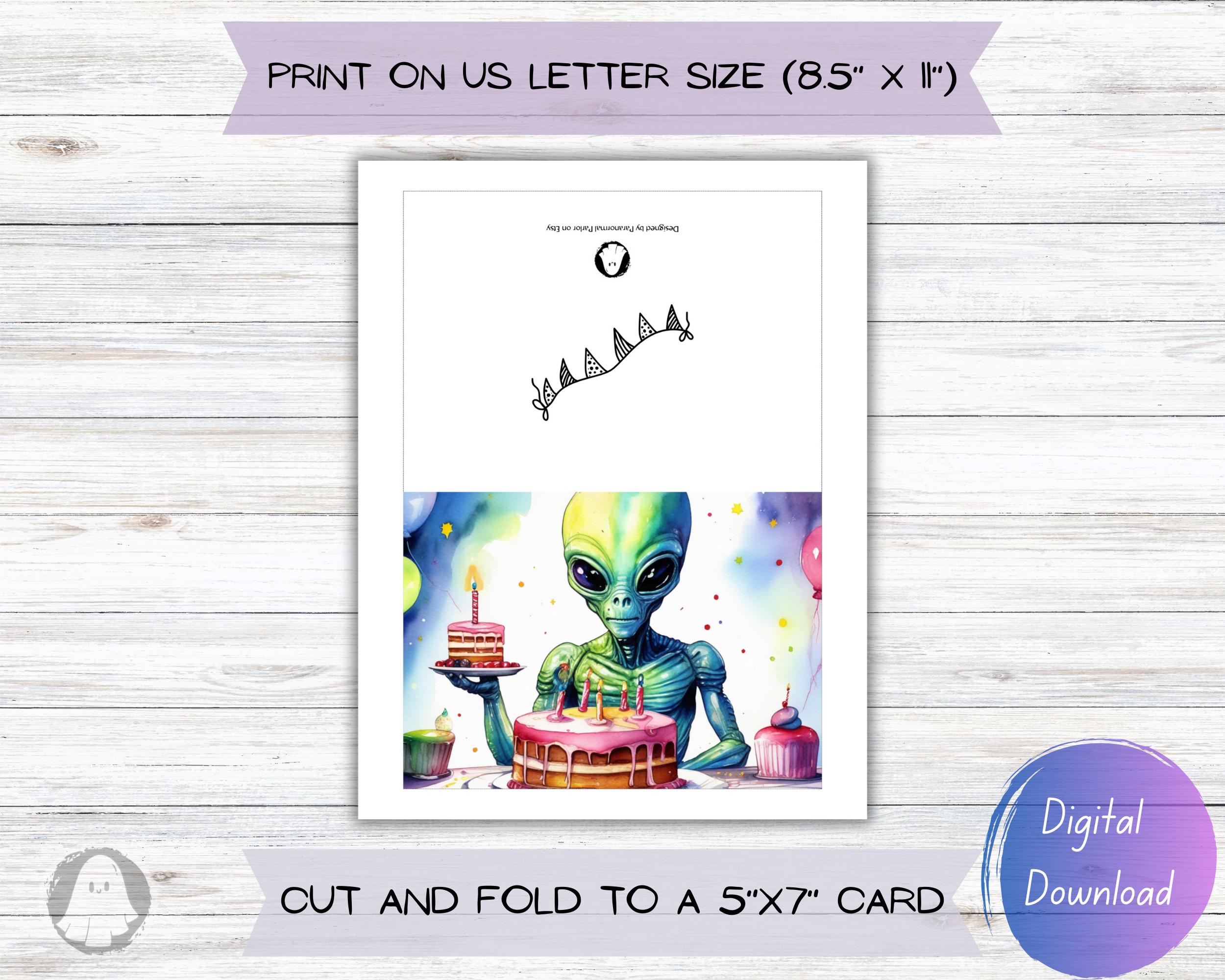 Unique Alien Birthday Card: Download & Print for an Out-of-this-world ...