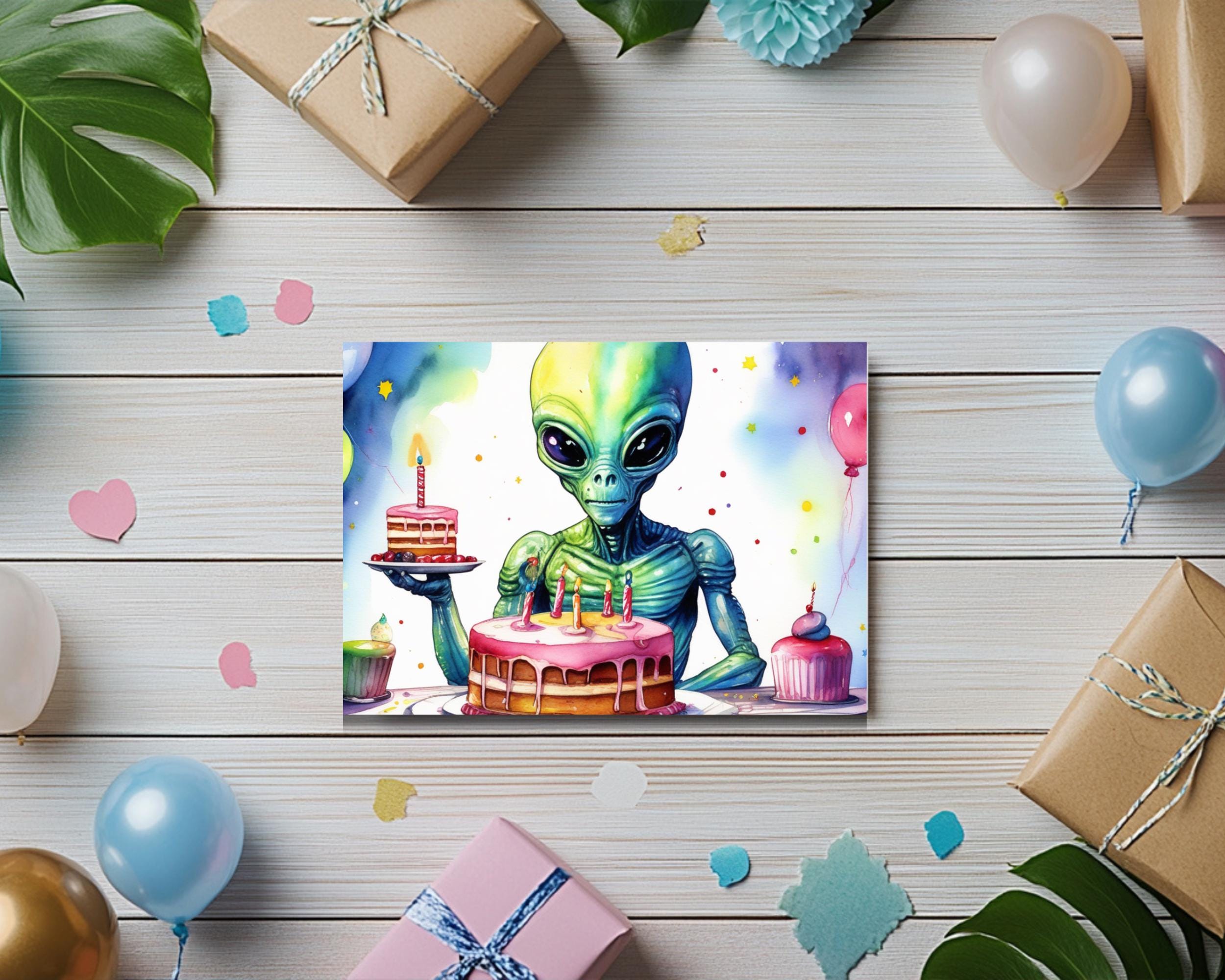 Unique Alien Birthday Card: Download & Print for an Out-of-this-world ...