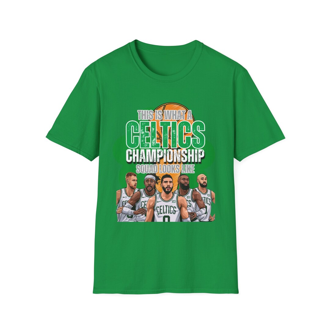 Boston Celtics Championship NBA Basketball Softstyle Tshirt Etsy