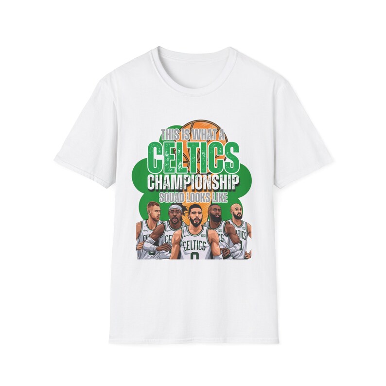 Boston Celtics Championship NBA Basketball Softstyle Tshirt Etsy