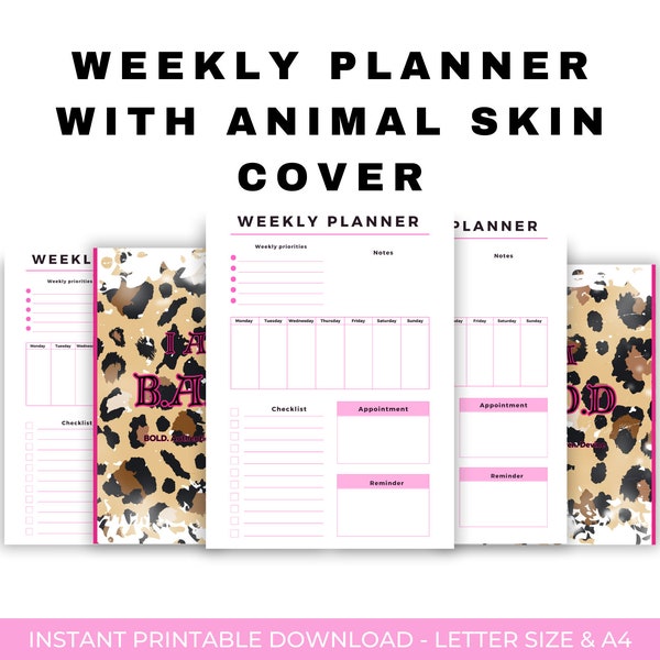 Exquisite Handcrafted Animal Skin Yearly Planner with Notes | Luxurious Detailing|good note| yearly planner