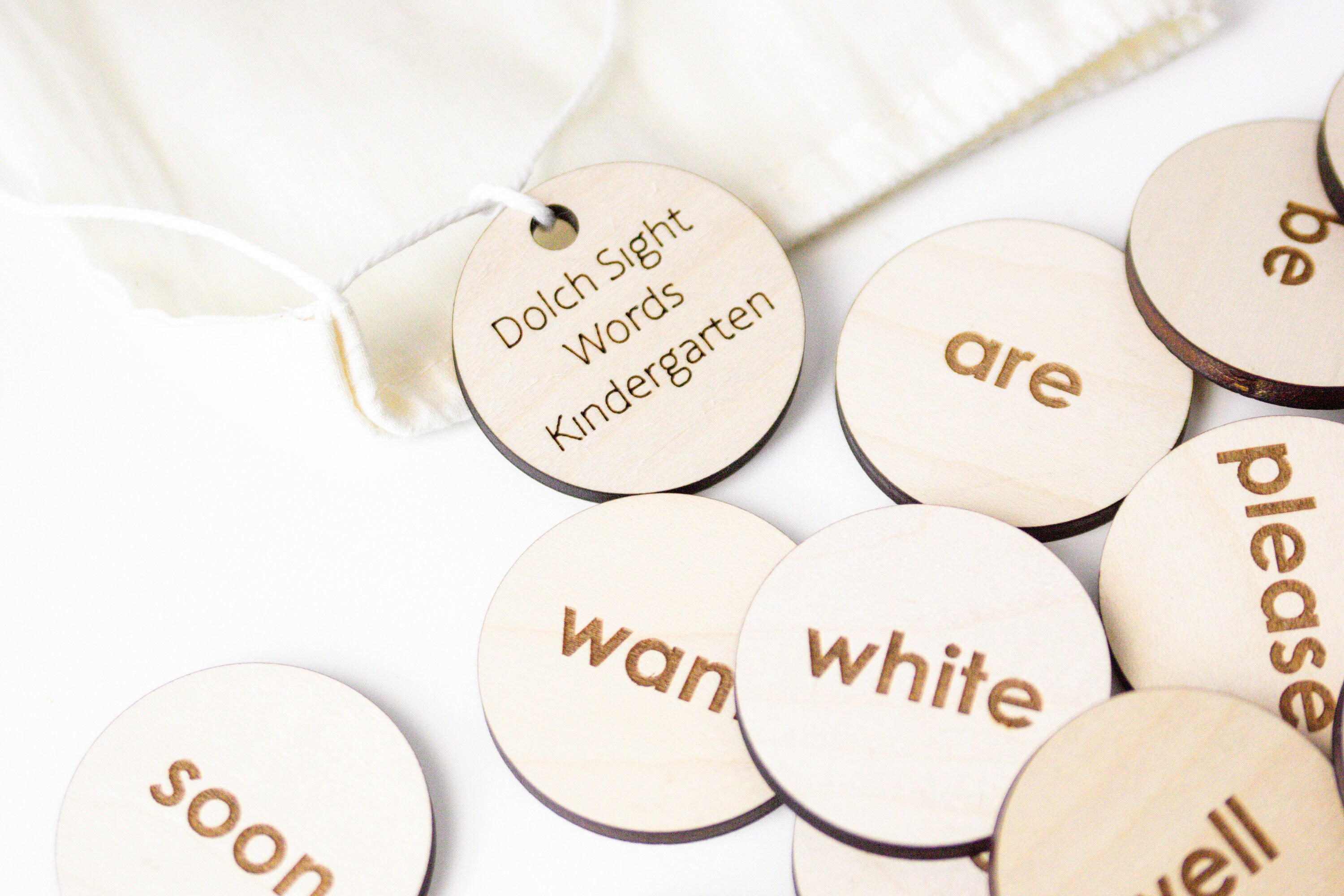 Kindergarten Dolch Sight Words - Wood Flash Cards - Learning Activity ...