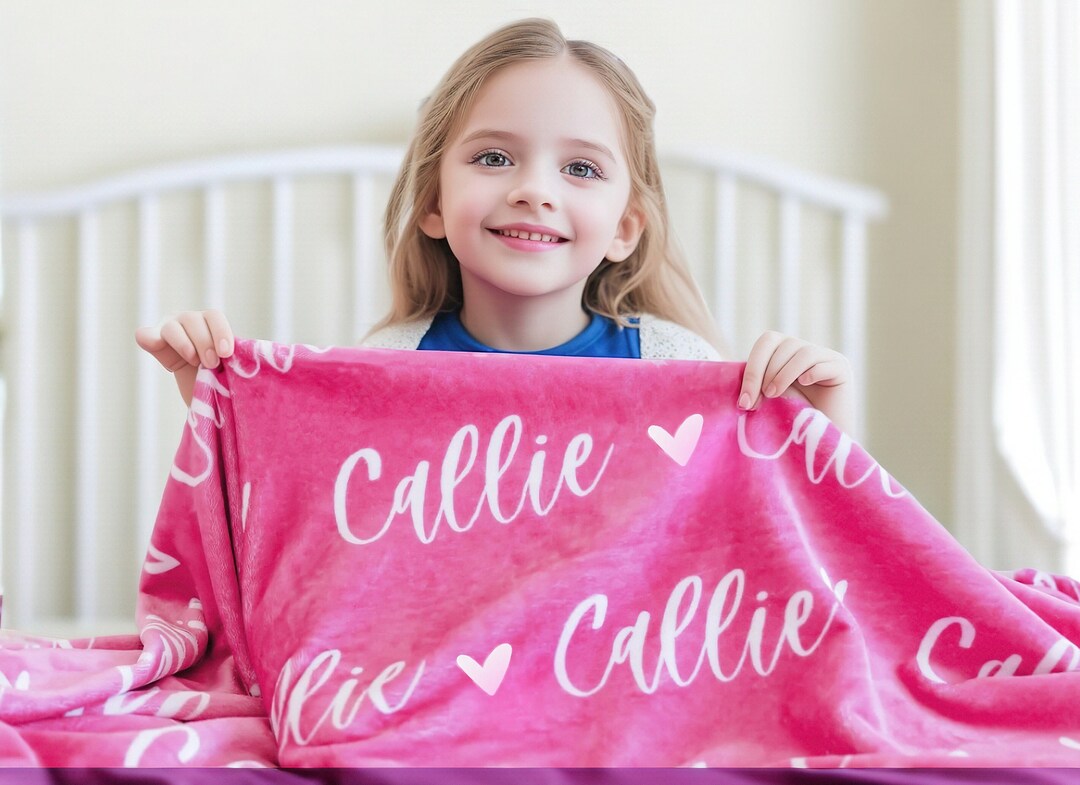 Personalized Name Blanket for Your Daughter, Custom Name Baby Blankets