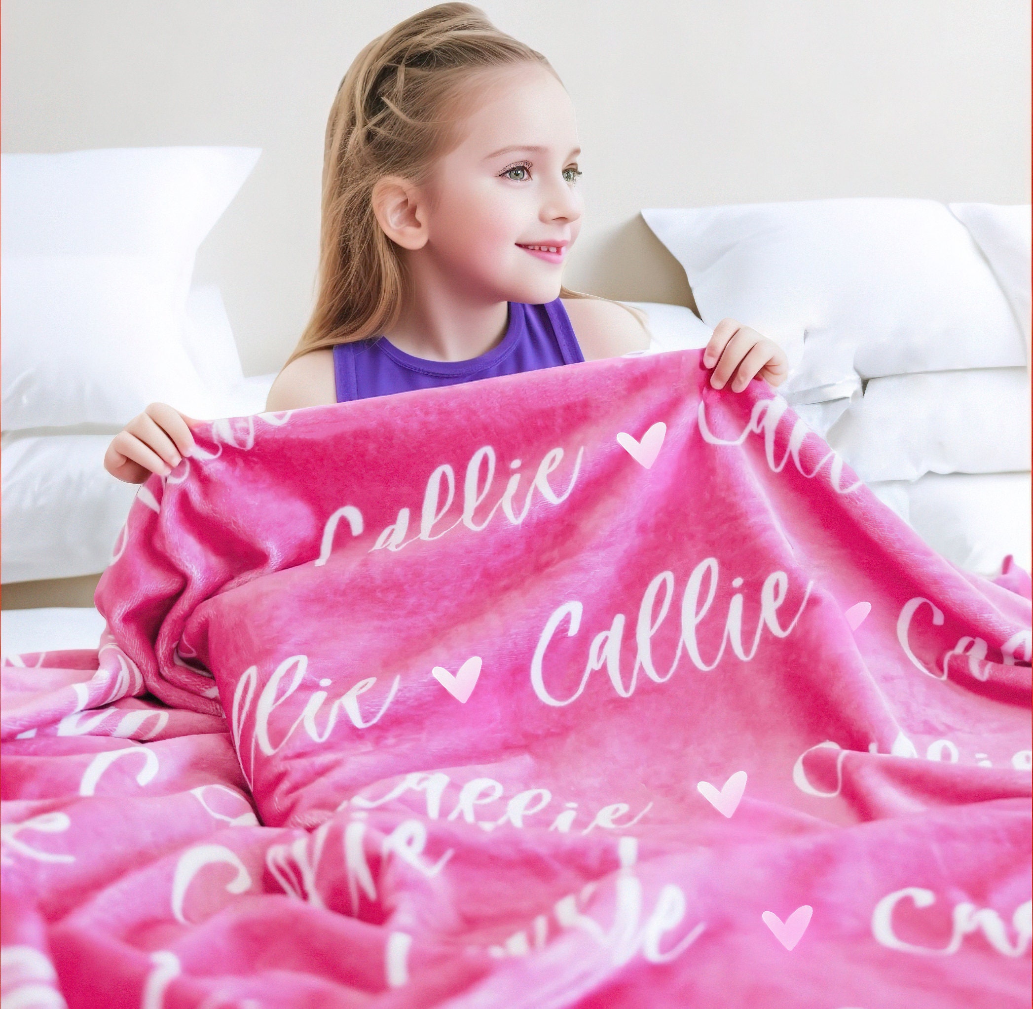 Personalized Custom Blanket, Name Blanket, Blanket Gift, Baby Blanket, Kids  Blanket, Personalized Gift, Custom Gift, Retro Blanket, Boho 