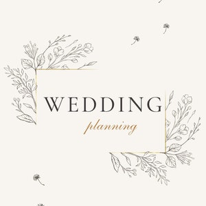 PLANNER WEDDING ORGANIZER - Wedding - Minimalist Natural - table plan - budget - service providers - to do list