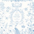 Floral Baroque Line Art Wedding SVG Floral Wedding Crest Chinoiserie Ornamental Frame Ornate Vintage Clipart for Invitations product logo