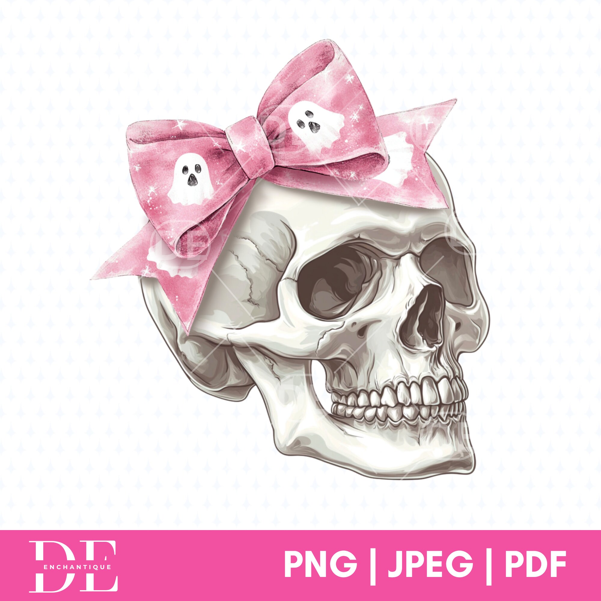 Halloween Png, Retro Coquette Bow Skull Png, Coquette Halloween Png ...