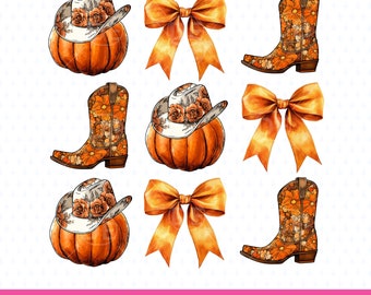 Halloween png, Retro Halloween Png, Retro coquette halloween png, Pumpkin bow png, Halloween Pumpkin png, Coquette ghost png, Trending png