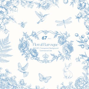 Barock Linie Art Hochzeit Clipart Blumenhochzeit Crest Blau Chinoiserie Royal Zierrahmen Verzierter Vintage Clipart für Hochzeitseinladungen