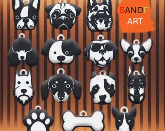 3D Printable Dog Keychain Stl File