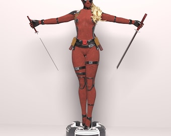 Lady Dead 3D Print Stl File