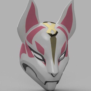Cat Mask 3D Print Stl Files, Mask 3D Printing, Mask 3D Modeling