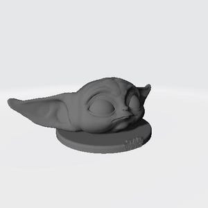 Y0da Stand 3D Print Stl File